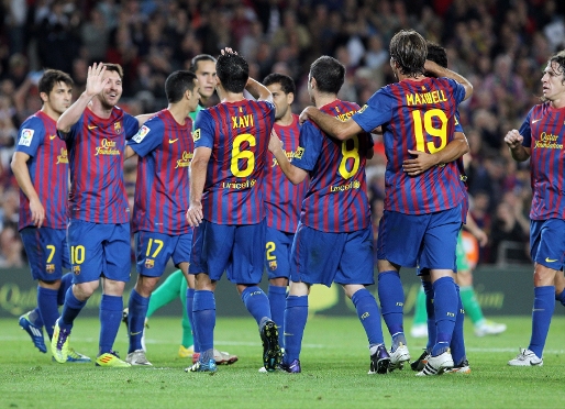 Gracze Barçy oczekują wsparcia na Camp Nou