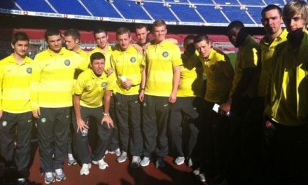 Młodzież Celticu na Camp Nou