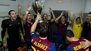 Euforia w szatni FC Barcelony!