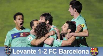 Messi przedłuża nadzieję: Levante UD – FC Barcelona 1:2