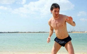 Messi odpoczywa na plaży