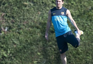 Leo Messi w środę na konferencji prasowej