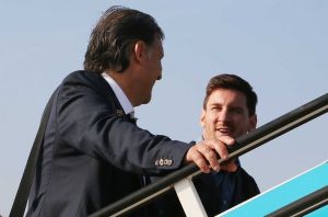 Messi i Martino rozmawiali podczas podróży do Mediolanu