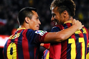 Neymar i Alexis: Doskonała współpraca