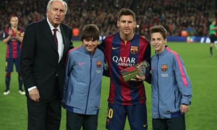 Messi z trofeum za pobicie rekordu Zarry