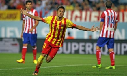 Pierwszy gol Neymara na Calderón