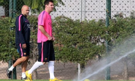 Leo Messi trenuje w wolny dzień