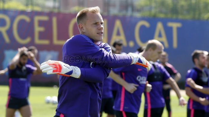 ter Stegen na treningu