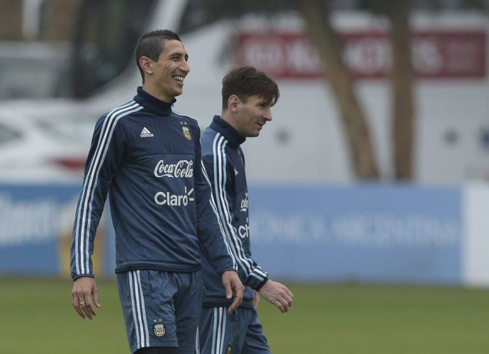 Angel di Maria i Leo Messi
