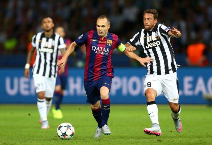 Iniesta w meczu z Juventusem