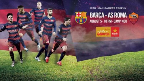 FC Barcelona – AS Roma; Składy