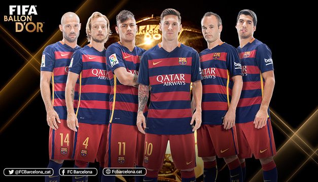 Sześciu piłkarzy Barcelony nominowanych do Złotej Piłki