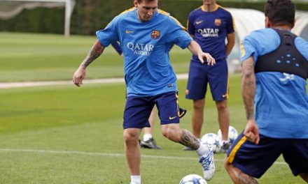 Messi trenował z Barçą B