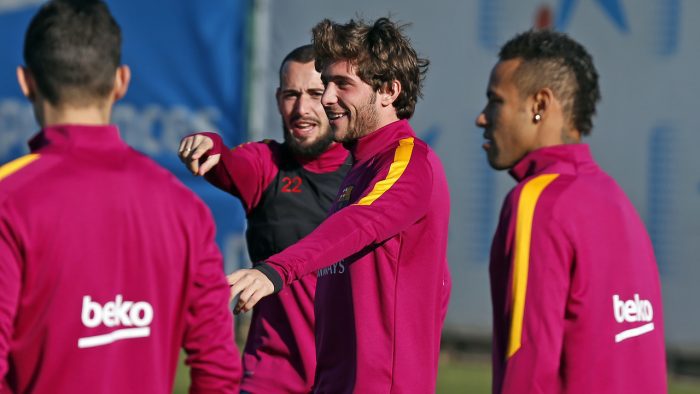 Sergi Roberto na treningu