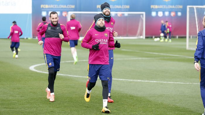 Jordi Alba na treningu