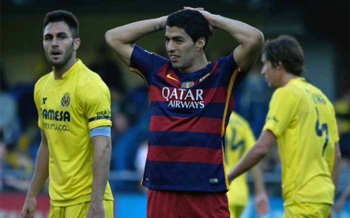 Luis Suarez w meczu z Villarrealem