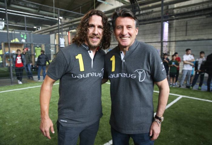 Carles Puyol i Sebastian Coe