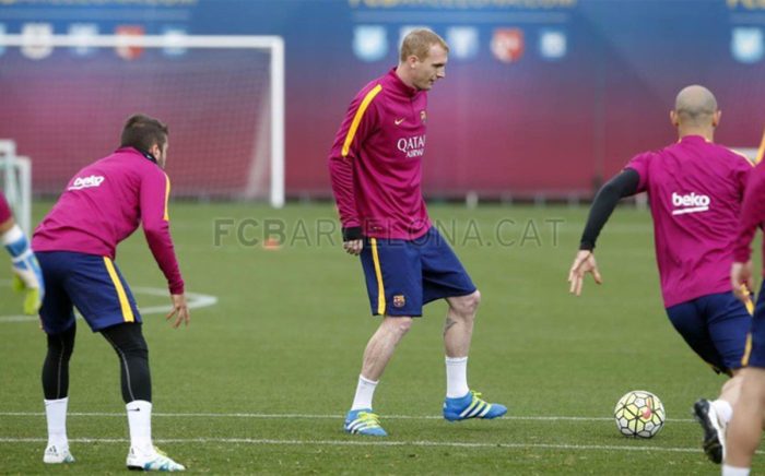Jeremy Mathieu na treningu