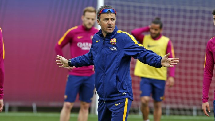 Luis Enrique na treningu