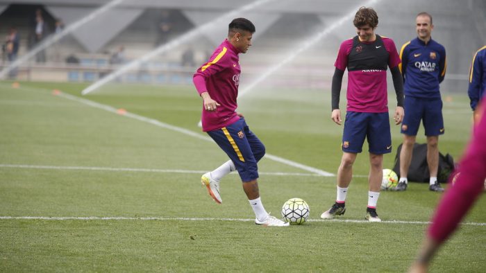 Neymar na treningu