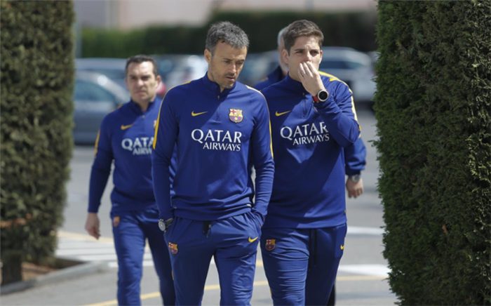 Luis Enrique na treningu