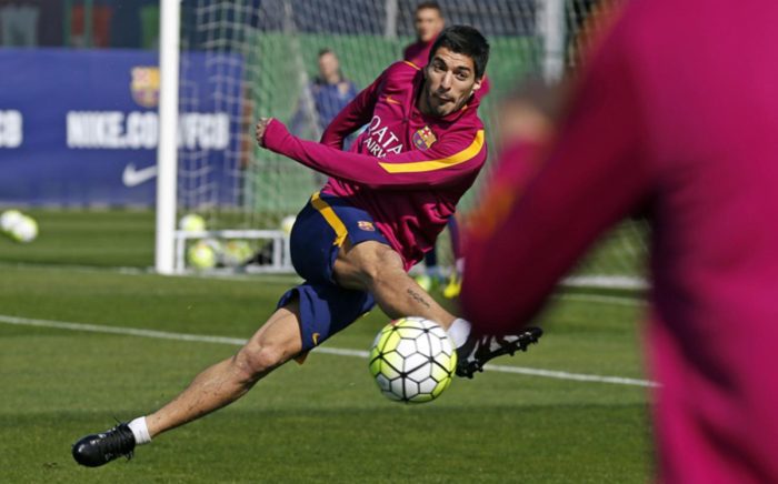 Luis Suarez na treningu