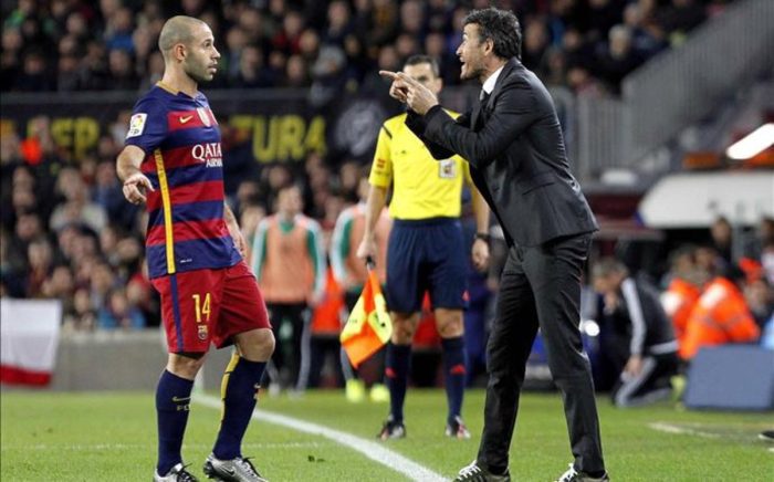 Javier Mascherano i Luis Enrique