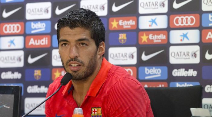 Luis Suarez na konferencji prasowej