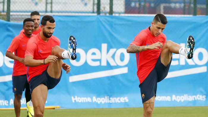 Martin Montoya i Cristian Tello