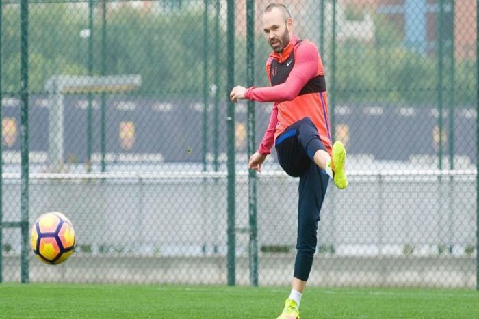 Andrés Iniesta w Ciutat Esportiva