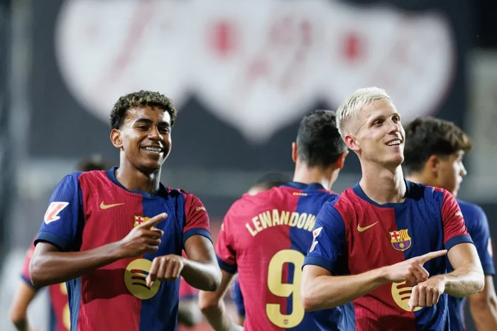 FC Barcelona Lamine Yamal i Dani Olmo